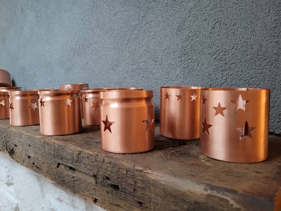 Handmade copper star lantern