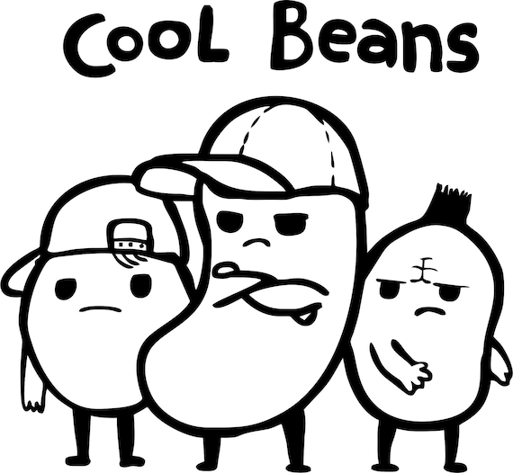 Cool Beans digital Download Jpg Cdr Dxf Ai and Svg Etsy
