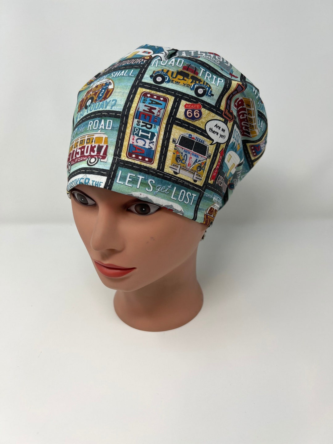 Let's Get Lost Euro Scrub Cap Euro Scrub Hat Nurse Etsy