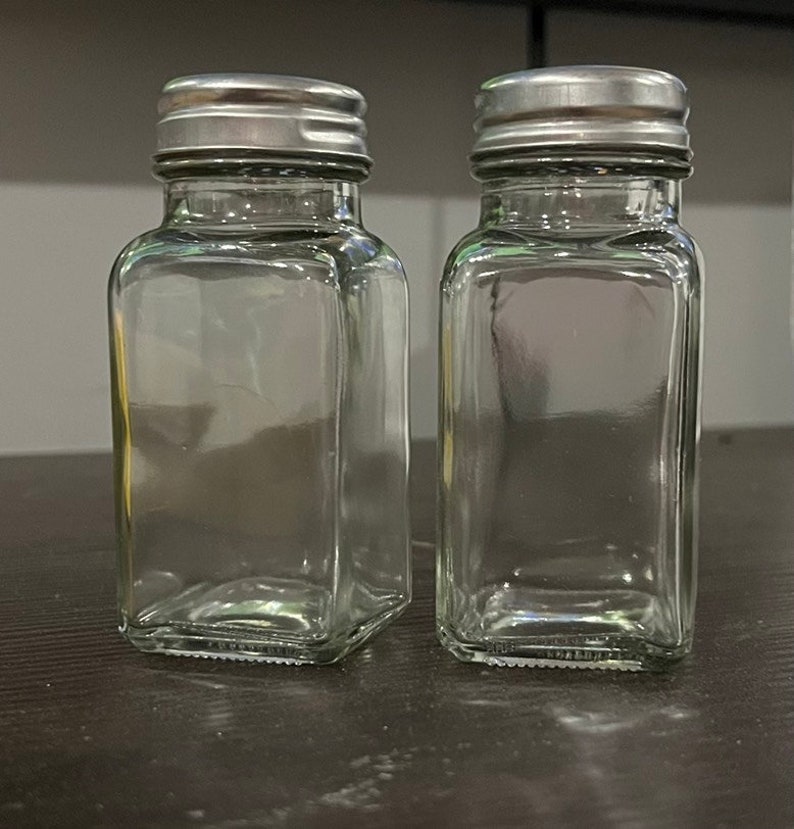 Custom Etched Salt and Pepper Shakers Personalized Glass Etsy