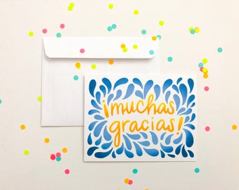 Muchas Gracias greeting card