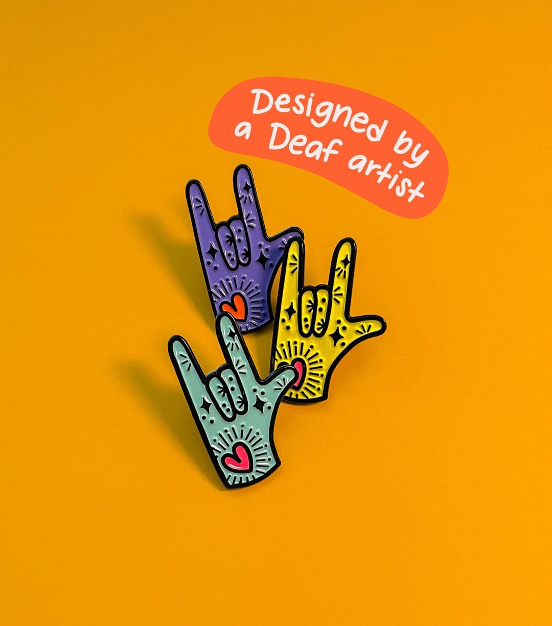 American Sign Language i Love You Soft Enamel Pin - Etsy