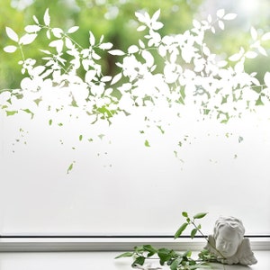 Fensterfolie "Frühlingszweige", detailreiches Naturmotiv.  Kreative Sichtschutzfolie  g445