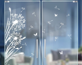 Dandelion glass decoration glass door sticker glass tattoo for glass door window shower cubicle sandblast look dandelion g322