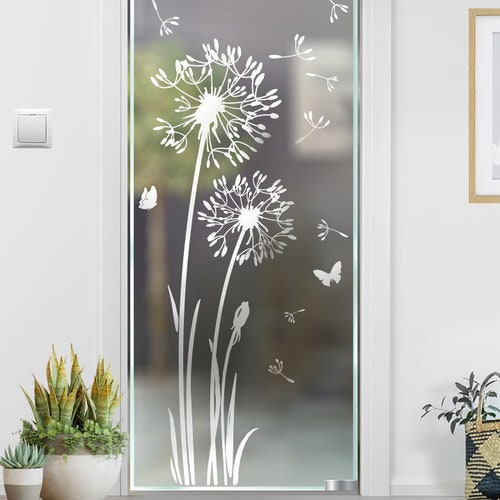 3D Pusteblume Tür-Aufkleber 77x200cm - Wandbild Für Innentüren Mädchenzimmer & Wohnung