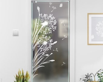 Pusteblume Glasdekor Folie für Glastür oder Glaswände G322