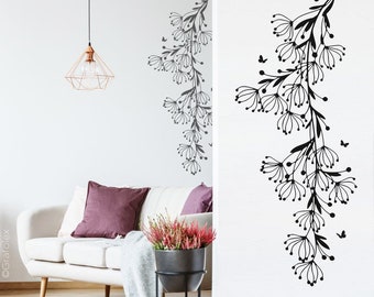 Autocollant mural branche branche arbre autocollant mural autocollant mural tatouage mural salon w319a