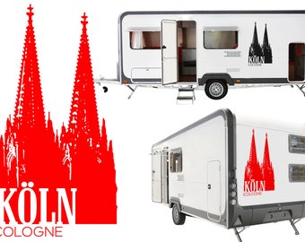 Cologne Cathedral car sticker camper sticker a107