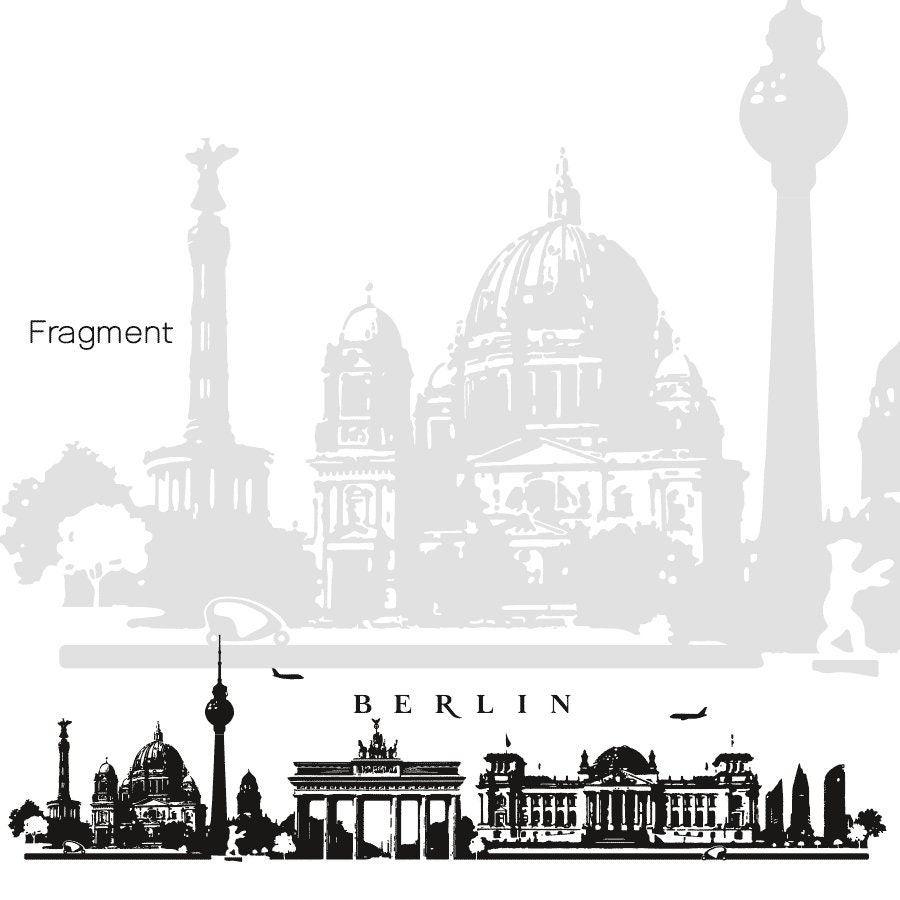 Wandtattoo Hamburg Skyline – Selbstklebend, Rückstandslos Ablösbar, Größe Ca. 60x12 Cm, 30 Farben Wählbar