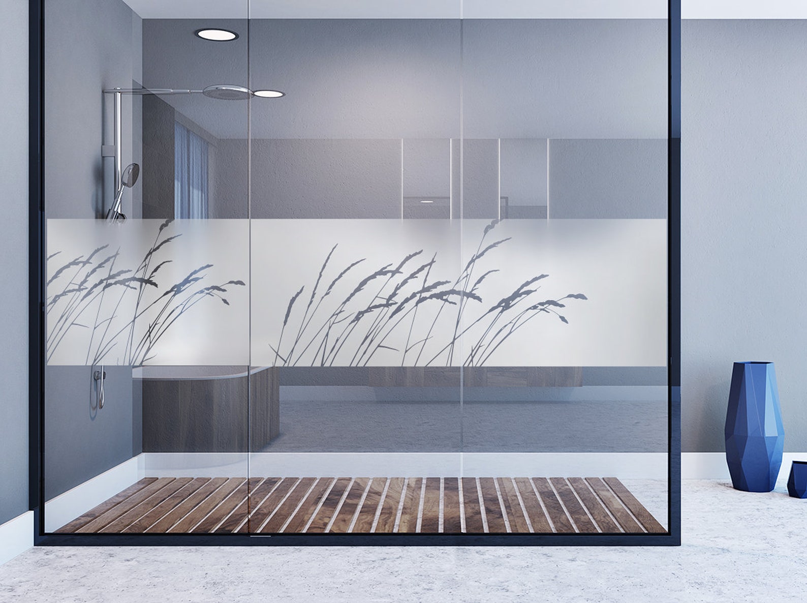 Gras Glasdekor Fenster Sichtschutzfolie Aufkleber Glastattoo Etsy.de
