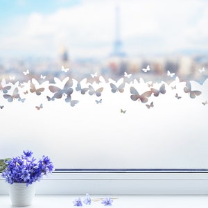 Butterflies window privacy film sticker glass tattoo sandblast optics glass sticker privacy protection decoration glass door window film g418