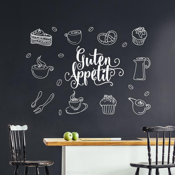 Adesivo murale Bon Appetit adesivo decorativo adesivo murale cucina sala da pranzo w501b