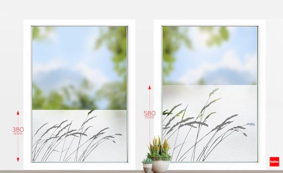 Fenster Sichtschutzfolie Sandstrahloptik Glasaufkleber Milchglasfolie  Fensterfolie Naturmotiv g419 -  Schweiz