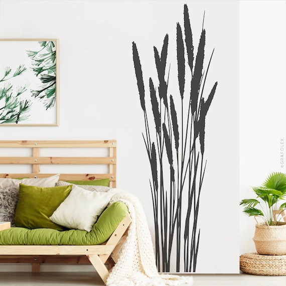 Wandtattoo Grasbordüre – Selbstklebend, 100 X 15 Cm, Dunkelgrau, Auch In 30+ Farben – Made In Germany