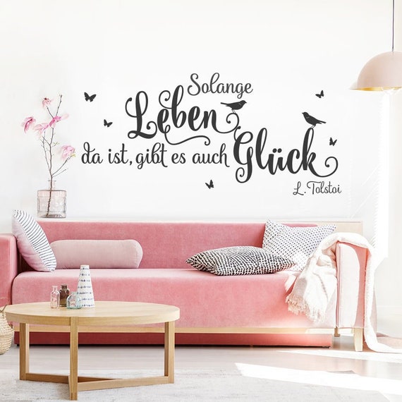 Wandtattoo Spruch Zitate Solange Leben Da Ist Gibt Es Auch Etsy