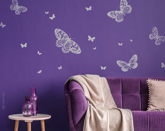 Butterflies wall sticker set wall sticker wall sticker wall tattoo decoration w71