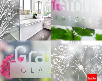 Glastür Aufkleber Tattoo Folie Glasdekor Fensterfolie