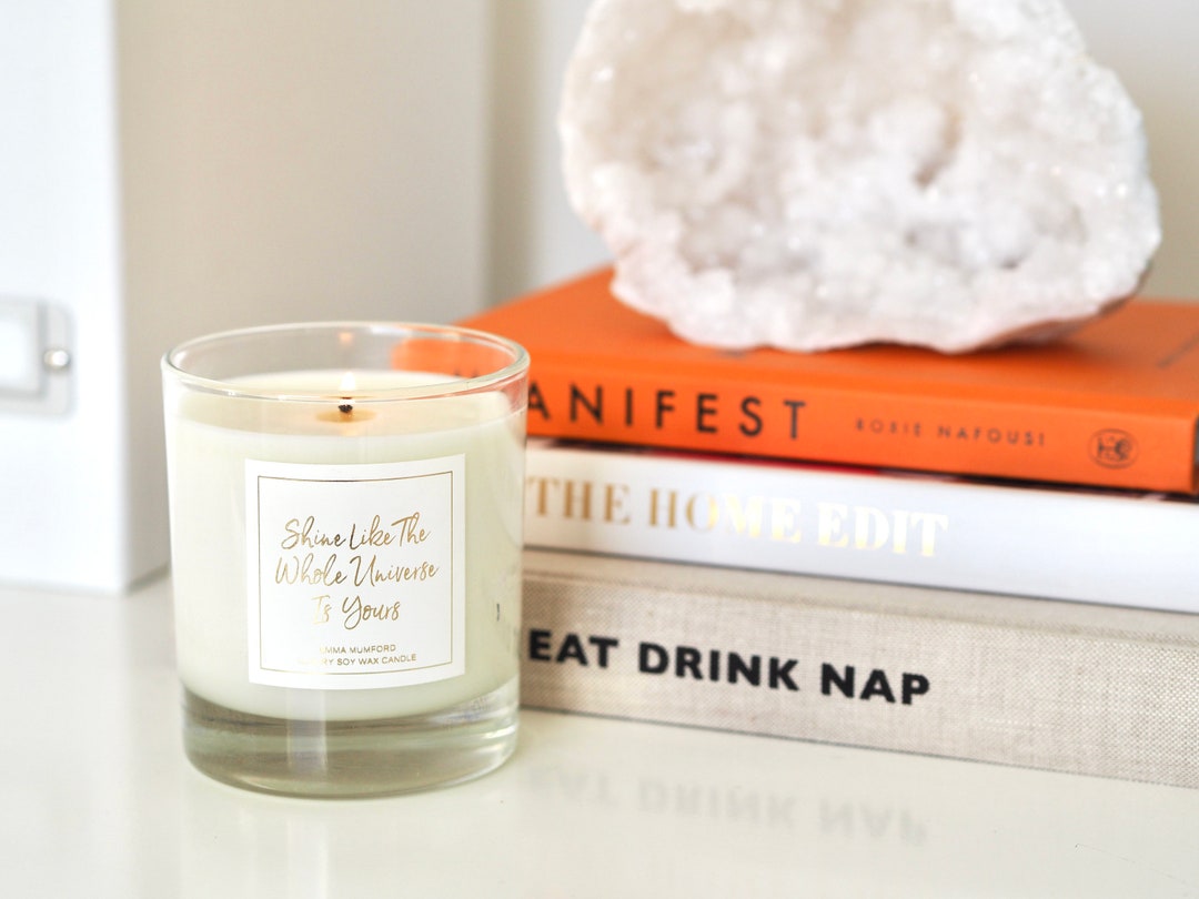 Law of Attraction Slogan Candles Emma Mumford Etsy UK