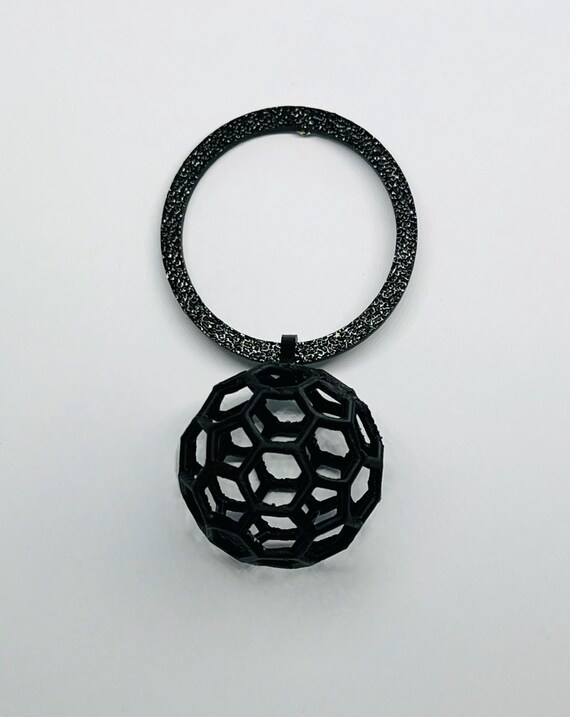 3D printed accessory - hanging sphere pin