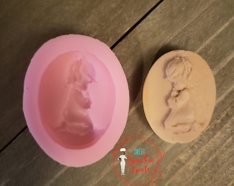 Praying Boy Silicone Mold, Boy Silicone Mold, Silicone Mold, Praying Child, Praying Child Mold, Chocolate Mold, and Baking Mold