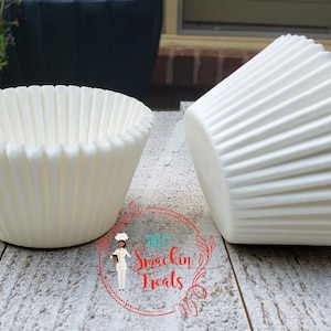 Bulk 1000 Qty - 2 x 1-3/4 - Special Size 'Taller Than Standard' - Grease Proof Liners, Swedish Paper, Dessert Bar, Cupcake Liners