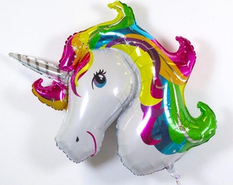 33" Unicorn Balloon - Unicorn Birthday Party - Unicorn Decorations - Unicorn Party Favor - Unicorn Party Decorations - Unicorn Gift - Jumbo