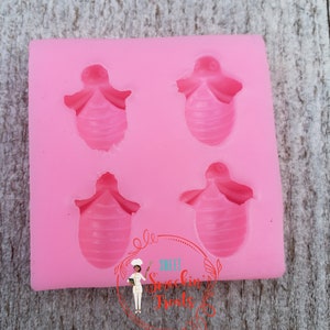 3-D Bumble bee mold, Bumblebee, Bumble-bee mold, Bee mold, Honey Bee, Honey Bee Mold, Insect Mold, Anthropod, chocolate, gum paste mold