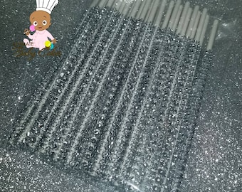 25 ct Silver Bling Sticks, Cake Pop Lollipop Sticks, Wedding Shower Party Supplies Dessert Event Baking Special Event Cakepop Sucker