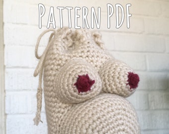 Amigurumi Pregnancy Drawstring Keepsake Bag Crochet PATTERN PDF Download