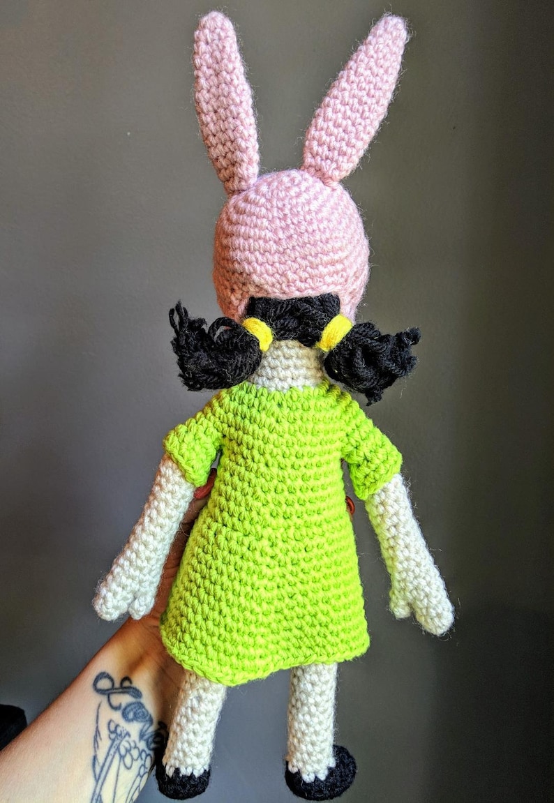 Amigurumi Bobs Burgers Inspired Louise Belcher Doll Crochet Pattern for Intermediate Crocheters PDF Download image 4