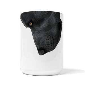 Black Labrador Snout Mug, Funny Mug