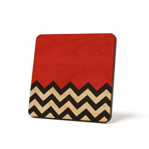 Twin Peaks - Wood Coaster / Magnet