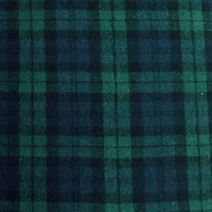 FabricLA 100% Cotton Flannel Fabric - 58/60" Inches (150 cm) Extra Wide Flannel Fabric | 5 | Blue & Green