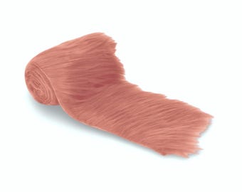 Rollo de tela con ribete de piel sintética: cinta suave y esponjosa para manualidades, prendas de vestir y decoración.