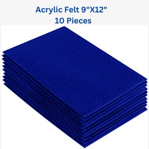 9" x 12" Acrylic Felt Sheets by FabricLA