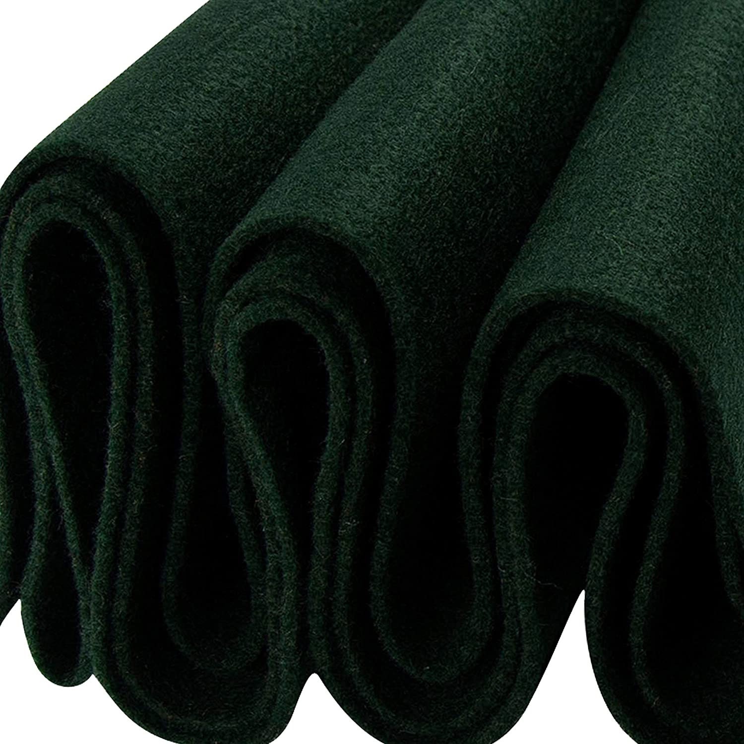 FabricLA Acrylic Felt Fabric - 72 Inch Wide 1.6mm Thick Felt by The Yard -  Use Soft Felt Sheets for Sewing, Cushion, and Padding, DIY Arts & Crafts (8  Yards, Hunter Green)