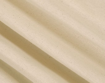 Unbleached Cotton Muslin Fabric: 62" Wide, Natural Muslin Cloth