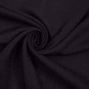 FabricLA Rayon Challis Fabric | 55&quot; Inch Wide | Lightweight Rayon Fabric | Use as Lounge Wear, Dresses, Blouses, Jumpsuits | Black
