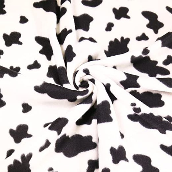 Cow Print Fleece by the Yard Etsy