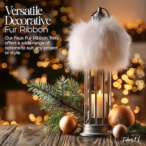 FabricLA Faux Fur Fabric Roll - 60&quot; Precut Trim | Ideal for DIY Costumes & Crafts | Craft Supplies