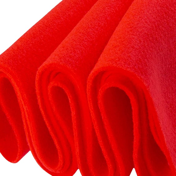 FabricLA Acrylic Felt Fabric - 72 Inch Wide 1.6mm Thick Felt by The Yard -  Use Felt Sheets for Sewing, Cushion and Padding, DIY Arts & Crafts - Neon  Orange, 2 Yard 