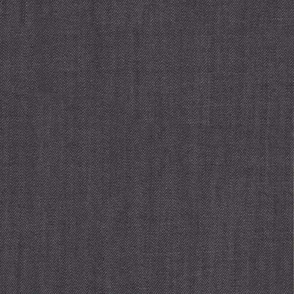 Denim Fabric | Cotton Stretch  | 8 oz, 50” Inch Wide Stretchy Denim Fabric by The Yard | Jeans Jackets Skirts & Dresses Fabric - Charcoal