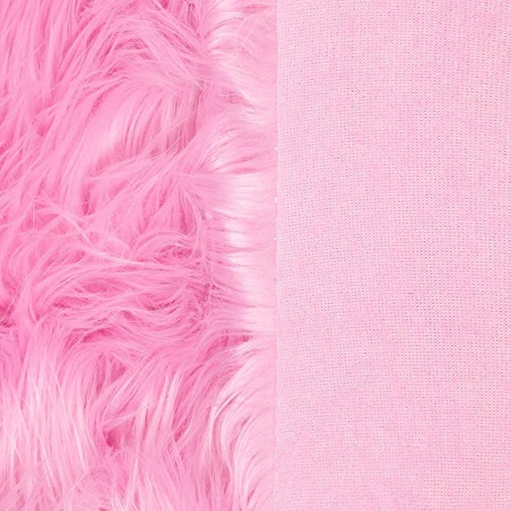 FabricLA Shaggy Faux Fur Fabric - 20 X 20 Inches Pre Cut - Use Fake Fur  Fabric for DIY Craft, Fashion Accessory, Home Decoration, Hobby