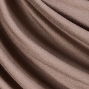 Rayon Spandex Jersey KnFabric by the yard 4-Way Stretch Spandex Fabric Dark Mocha image 1