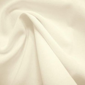 FabricLA Rayon Spandex Jersey Heavy Weight Fabric by the yard Ivory