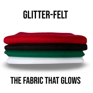 FabricLA Glitter Felt - Glitter Acrylic Craft Felt Fabric - Perfect for Vibrant DIY Projects and Creative Crafts