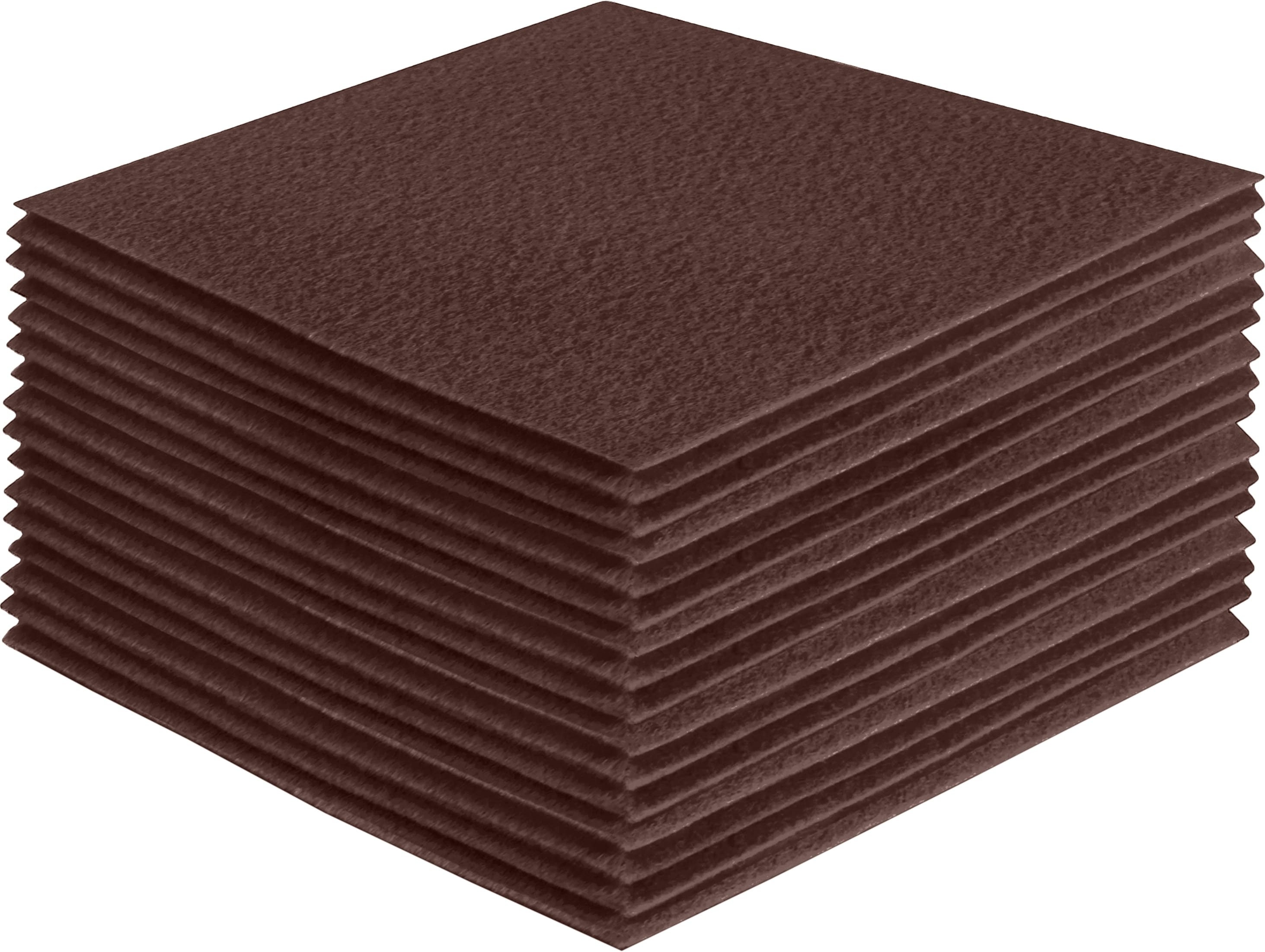 FabricLA Craft Felt Fabric - 36 X 36 Inch Wide & 1.6mm Thick Felt Fabric  by The Yard - Use This Soft Felt Roll for Crafts - Felt Material Pack -  Brown 