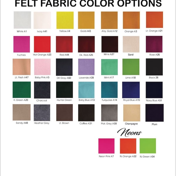 Felt Fabric | Felt Fabric By the Yard | 72" Inch Wide Acrylic Felt | 1.6mm Thick | Sewing, Cushion, Project,  DIY, Arts and Craft