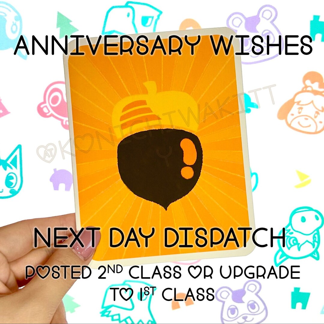 Animal Crossing Anniversary Valentines Card Bouquet of Pink Roses Heart