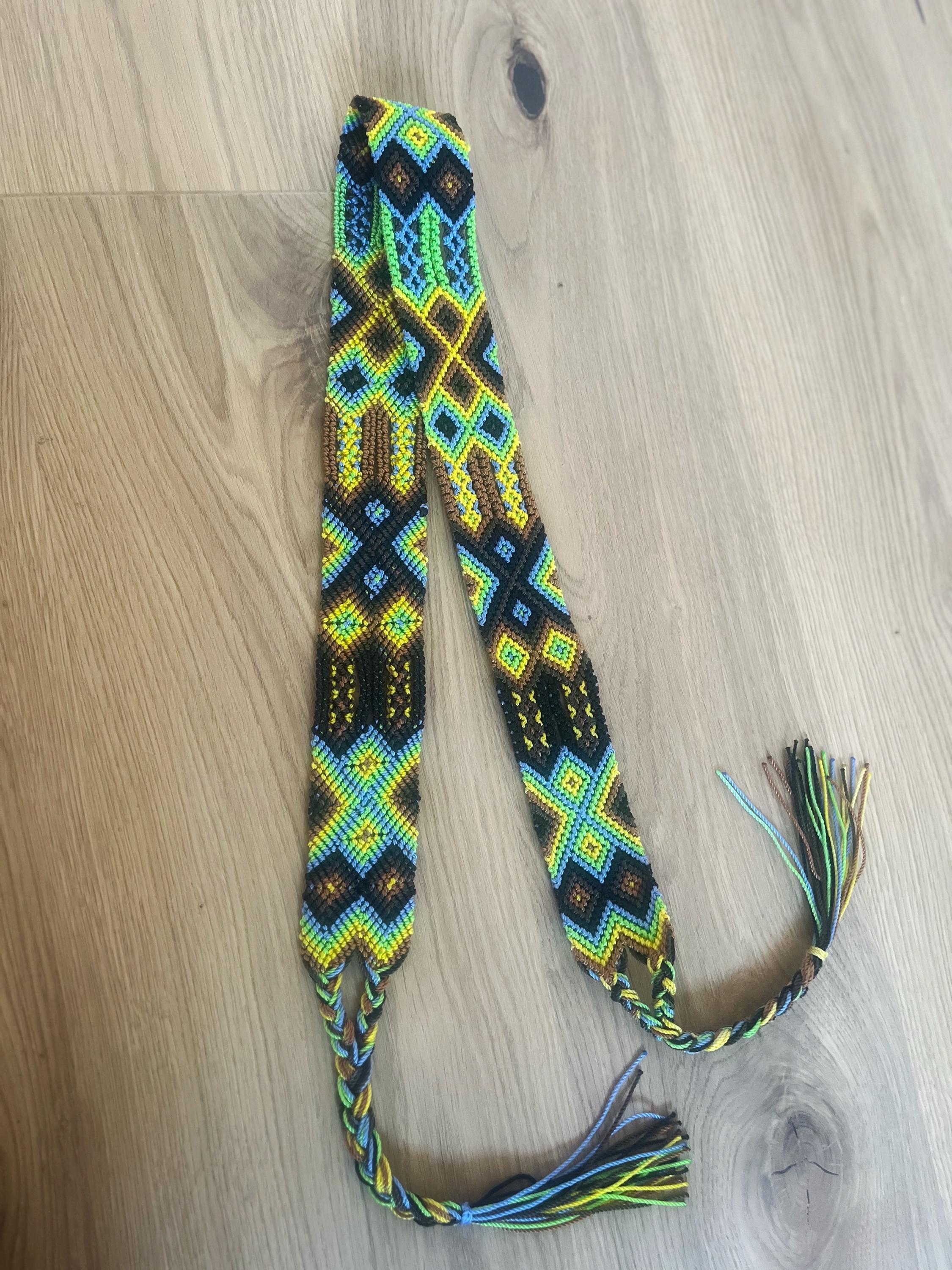 Mexican Colorful Belt, Boho Handwoven Belt, Summer Belt  display picture 1